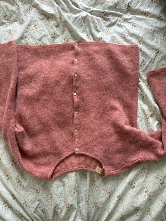 Sezane gaspard cardigan in rosewood - Picture 3 of 3